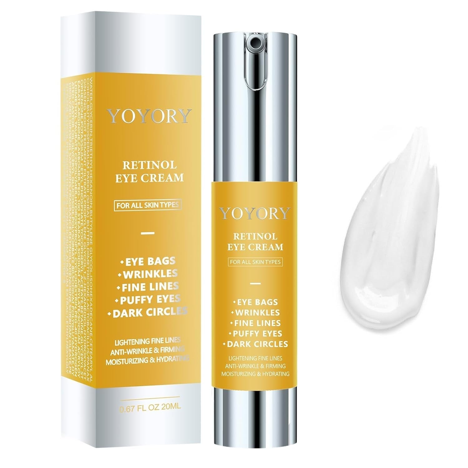 Anti Aging Eye Cream - 20ml | Wrinkle Reducing & Smoothing - Mycosmeticslondon