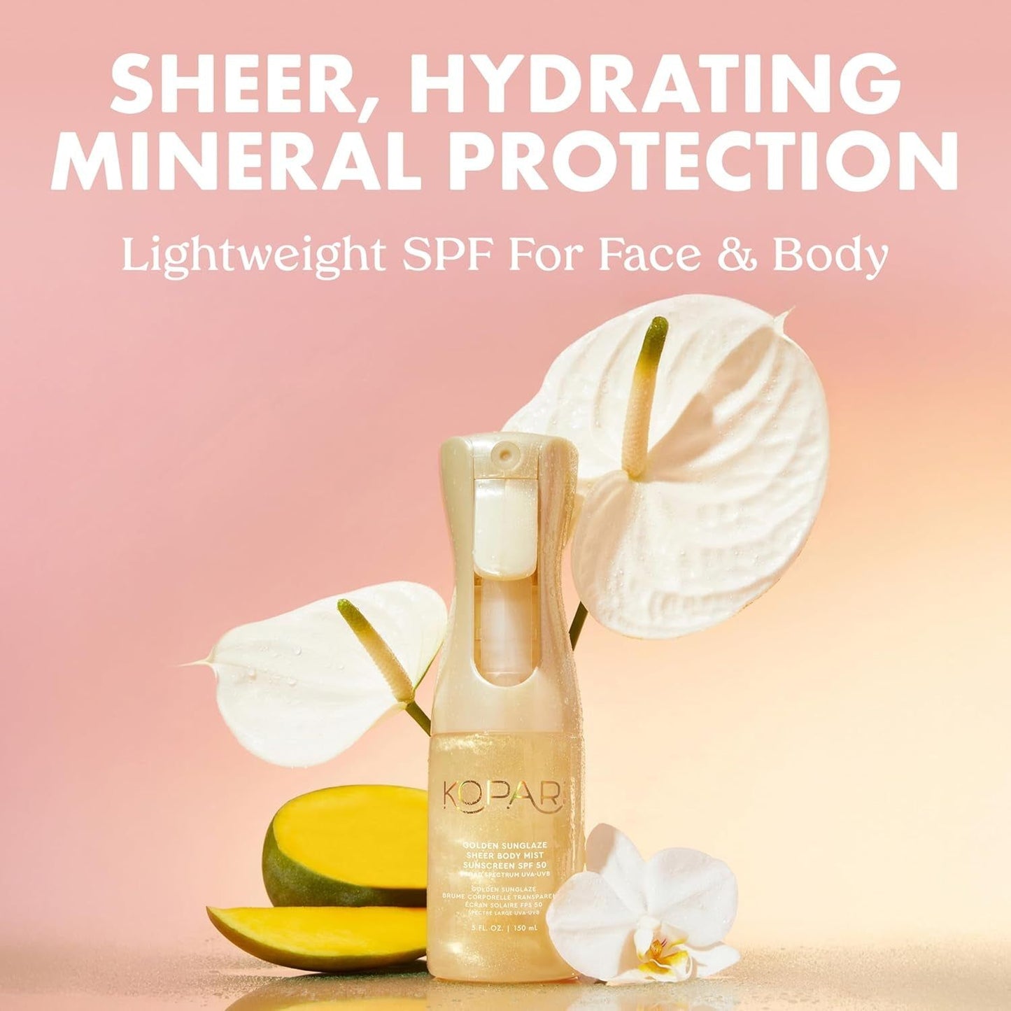 Natural Coconut Body Sunscreen Mist SPF 50