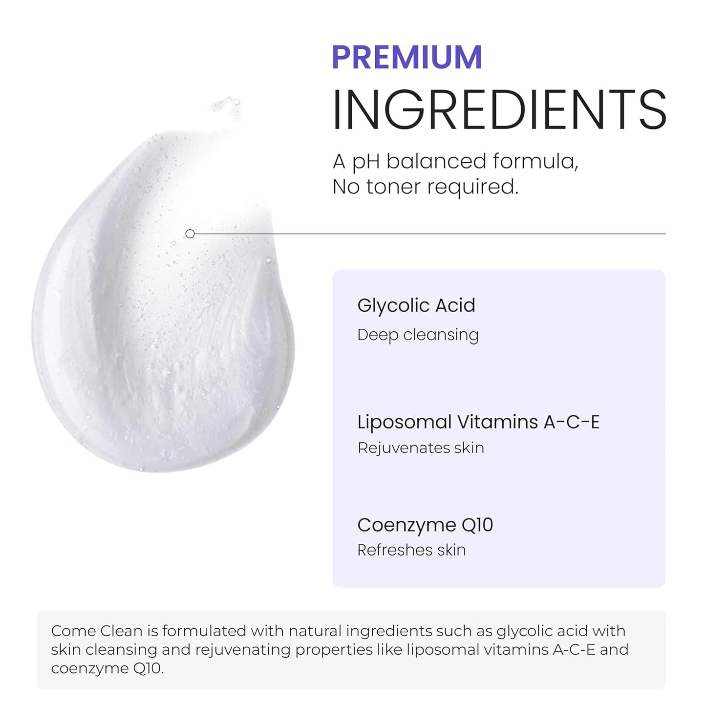 Gentle Exfoliating Face Cleanser for Acne Prone Skin