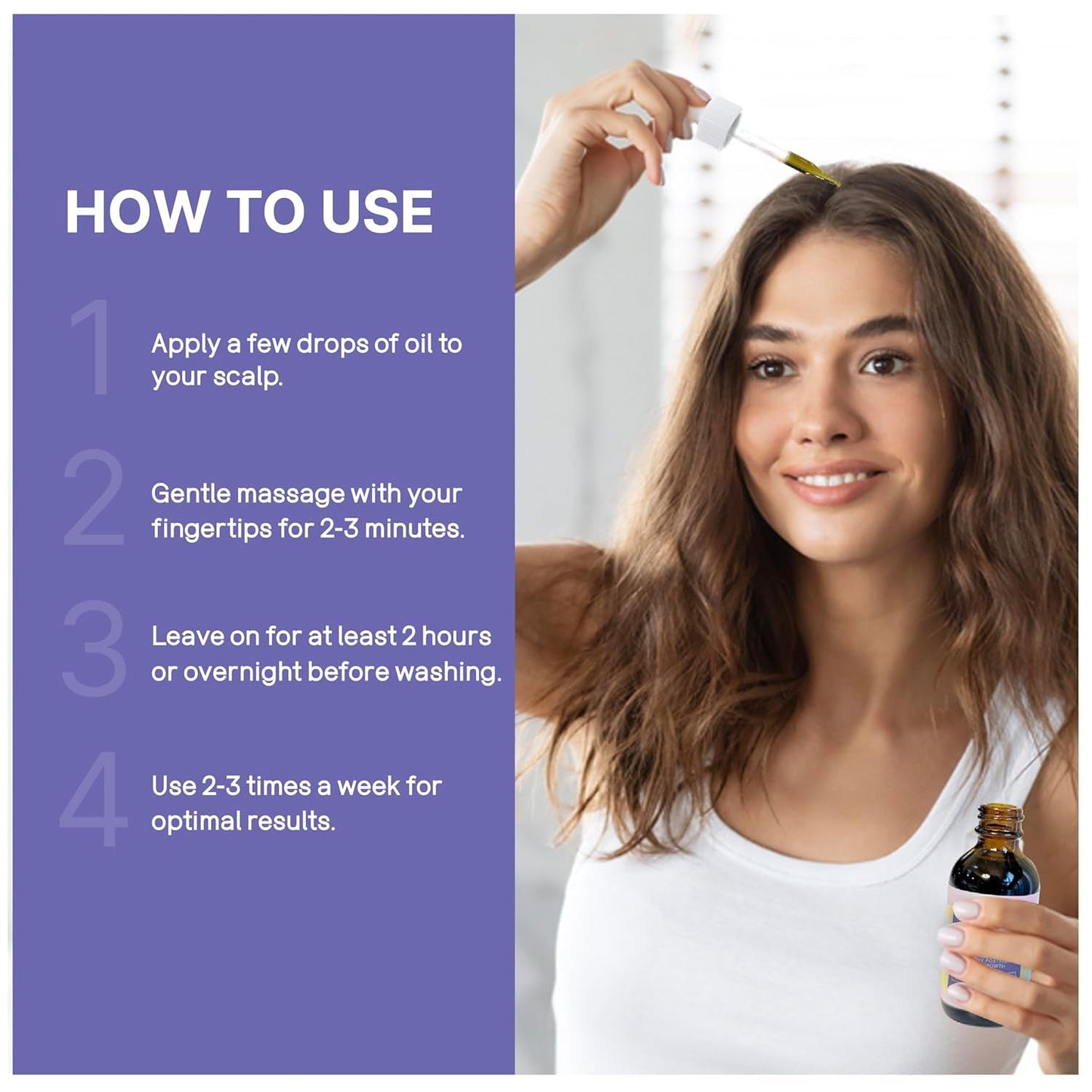 Natural Hair Growth Oil for Postpartum Regrowth 60ml