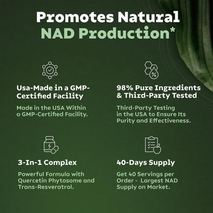 Premium NAD+ Supplement Capsules for Energy & Aging
