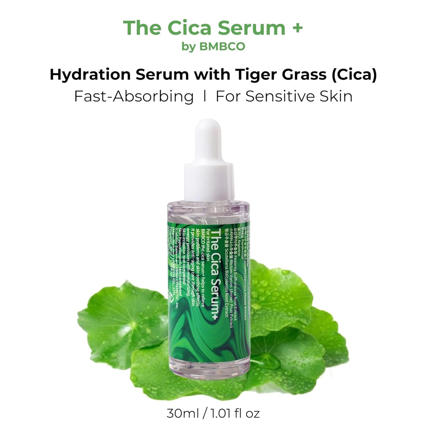 Natural Cica Face Serum 30ml - Moisturizing Calming Skin