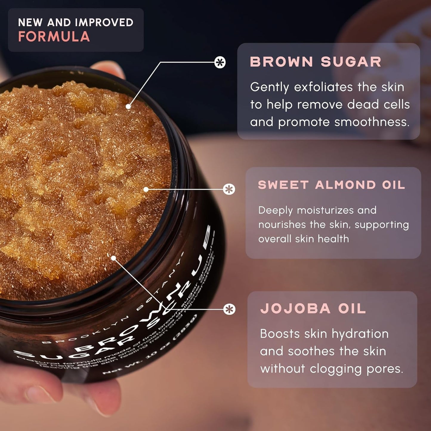 Natural Exfoliating Body Scrub with Brown Sugar