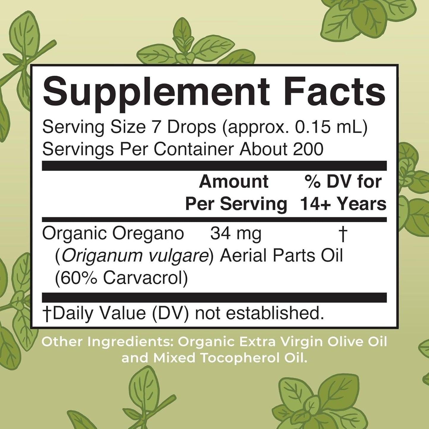 Natural Oil of Oregano Immunity Booster Drops