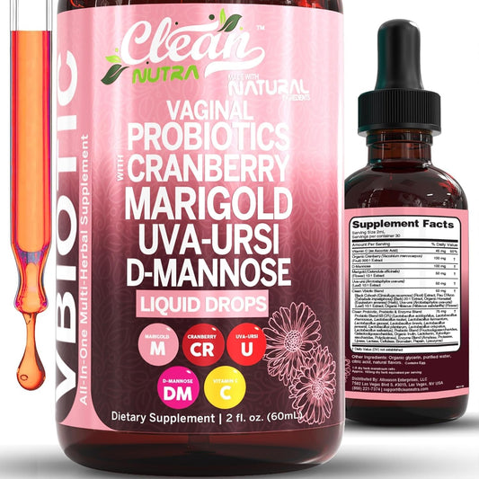 Natural Vaginal Health Probiotic Supplement Drops - Mycosmeticslondon