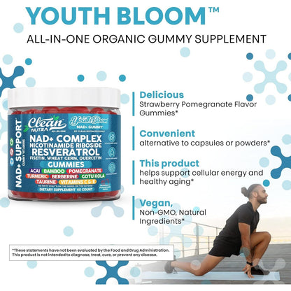 Natural Energy Boost NAD+ Gummies 60 Count