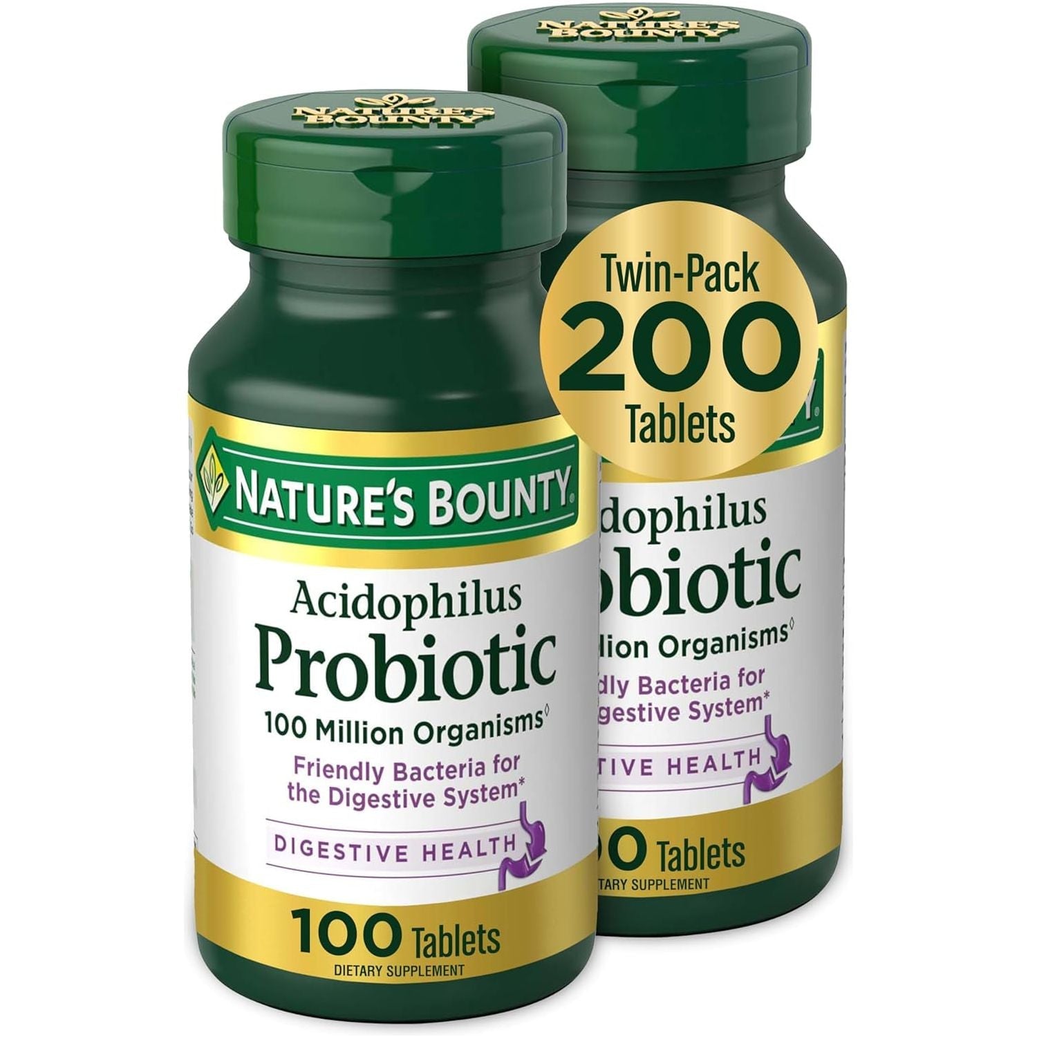 Daily Probiotic Supplement - 200 Count Digestive Aid - Mycosmeticslondon