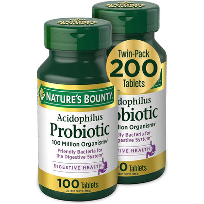 Daily Probiotic Supplement - 200 Count Digestive Aid - Mycosmeticslondon