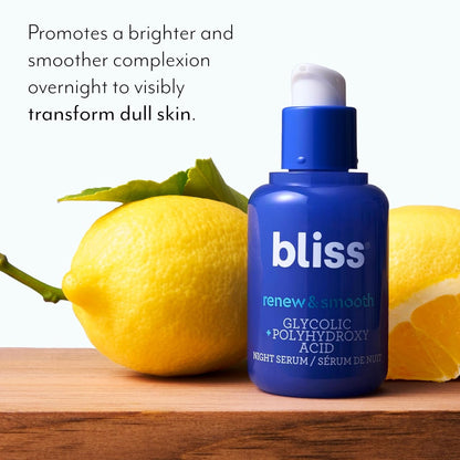 Glowing Skin Night Serum 30ml - Glycolic Acid Face Renewal