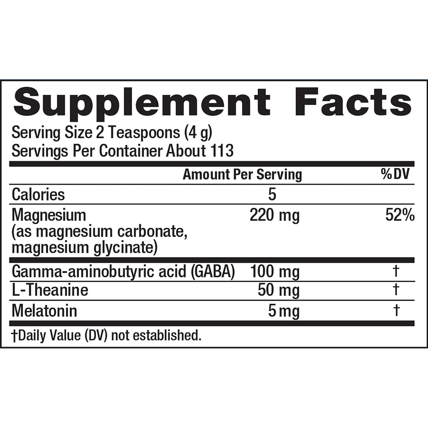 Calm Sleep Supplement Mixed Berry Flavor