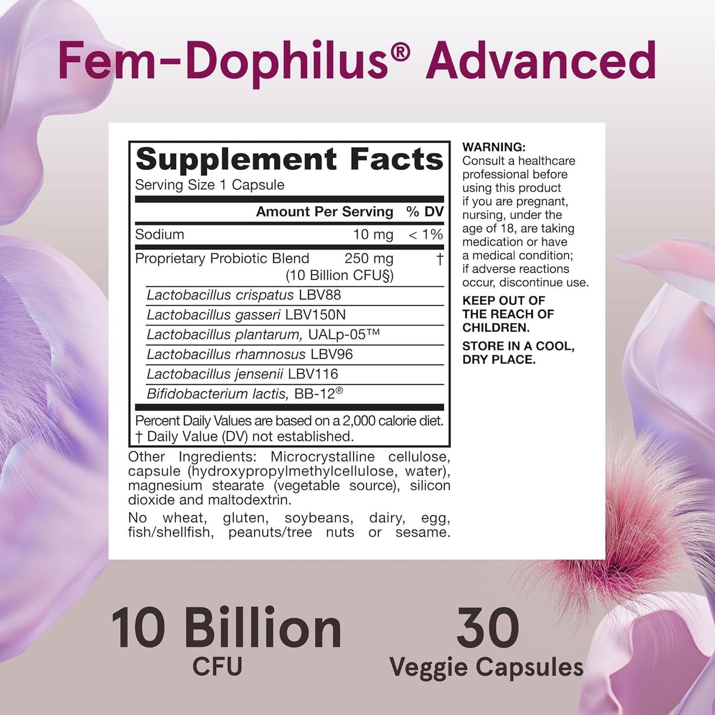 Women's 4-in-1 Probiotic Supplement Capsules