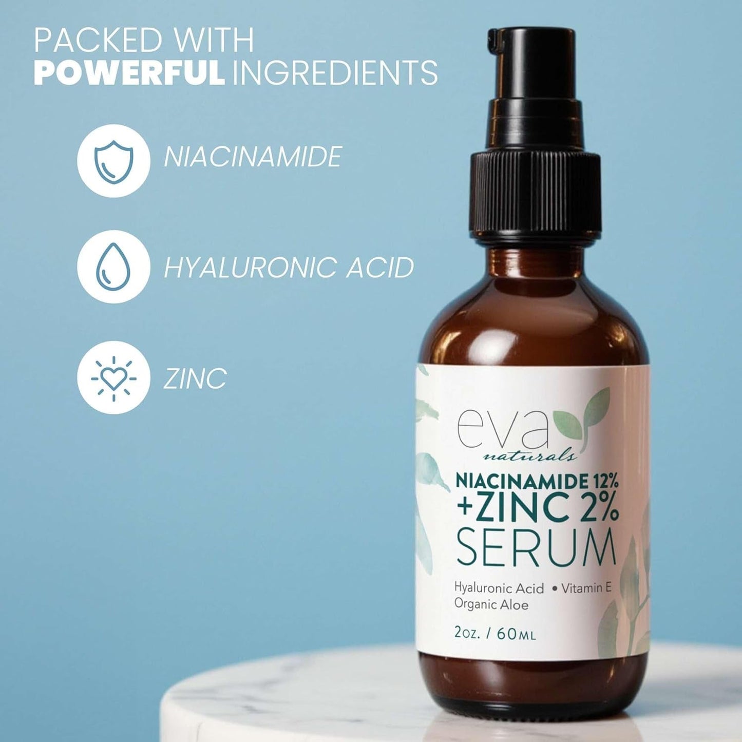 Glowing Skin Serum 12% Niacinamide + 2% Zinc