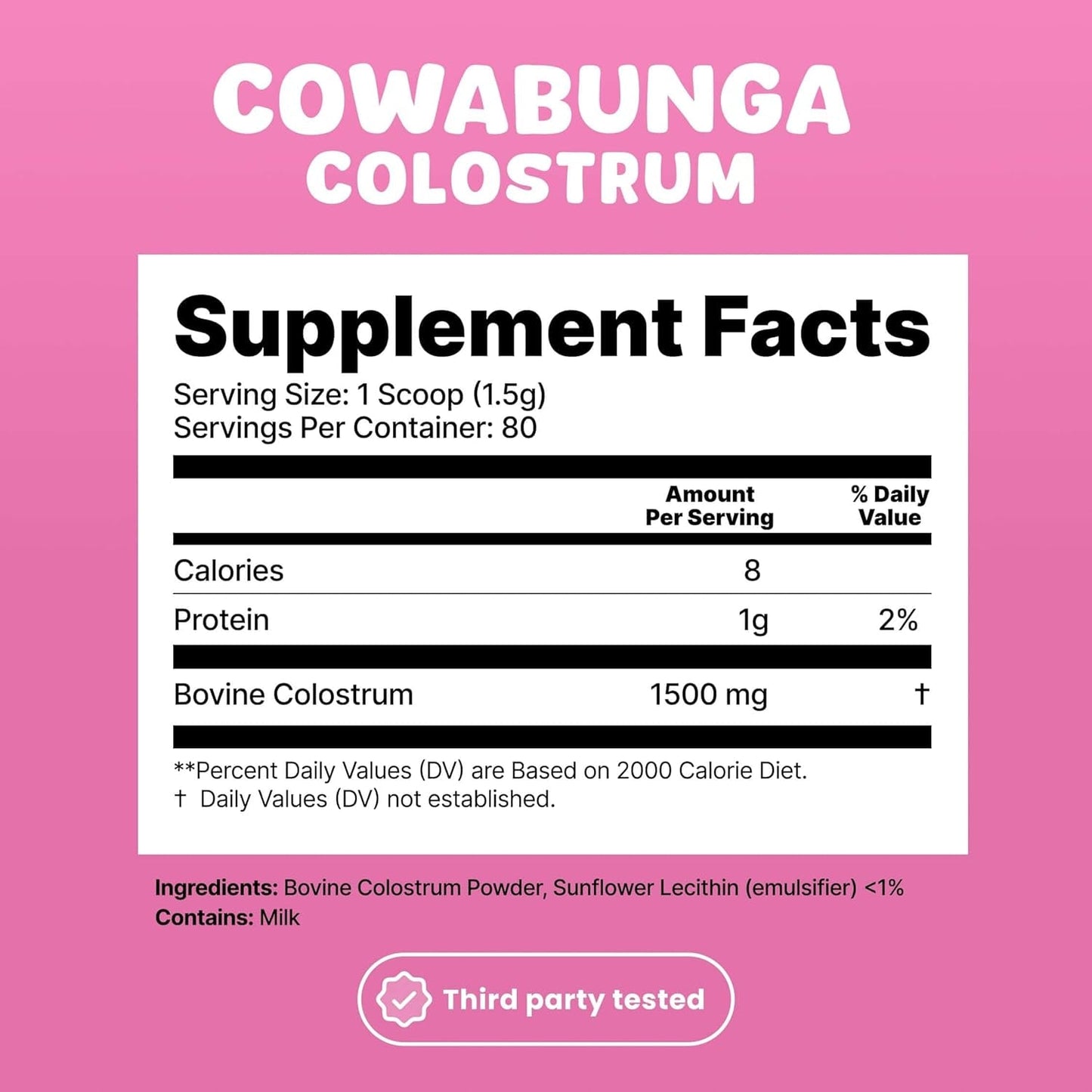 Premium Colostrum Powder for Immune System Boost