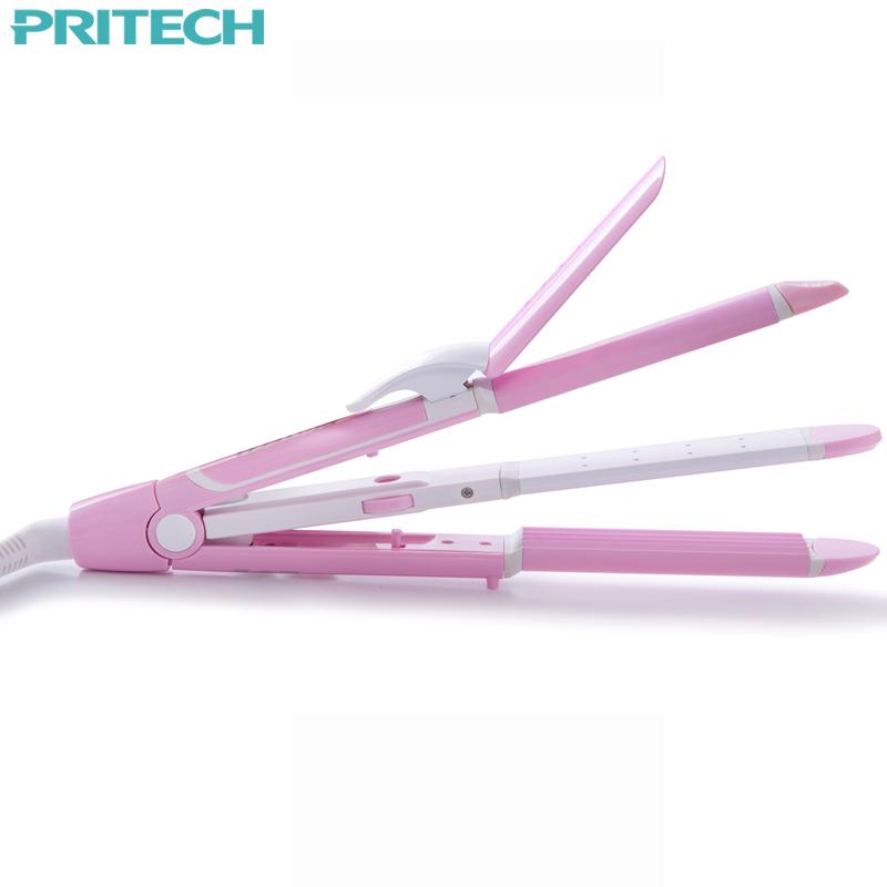Pro Hair Straightening Curling Iron for Salon Style Results