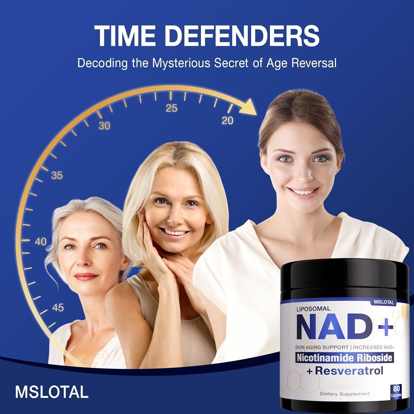 Premium Anti Aging NAD+ Supplement Capsules