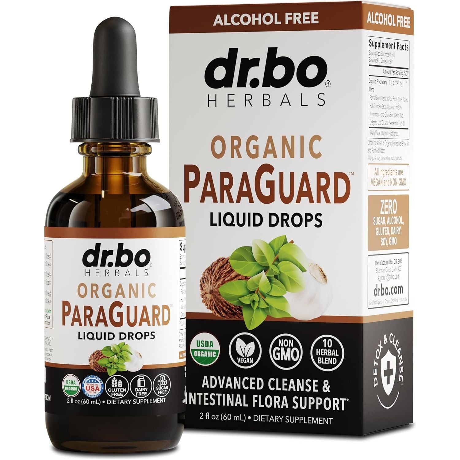 Natural Herbal Gut Cleanse Liquid Drops 60ml - Mycosmeticslondon