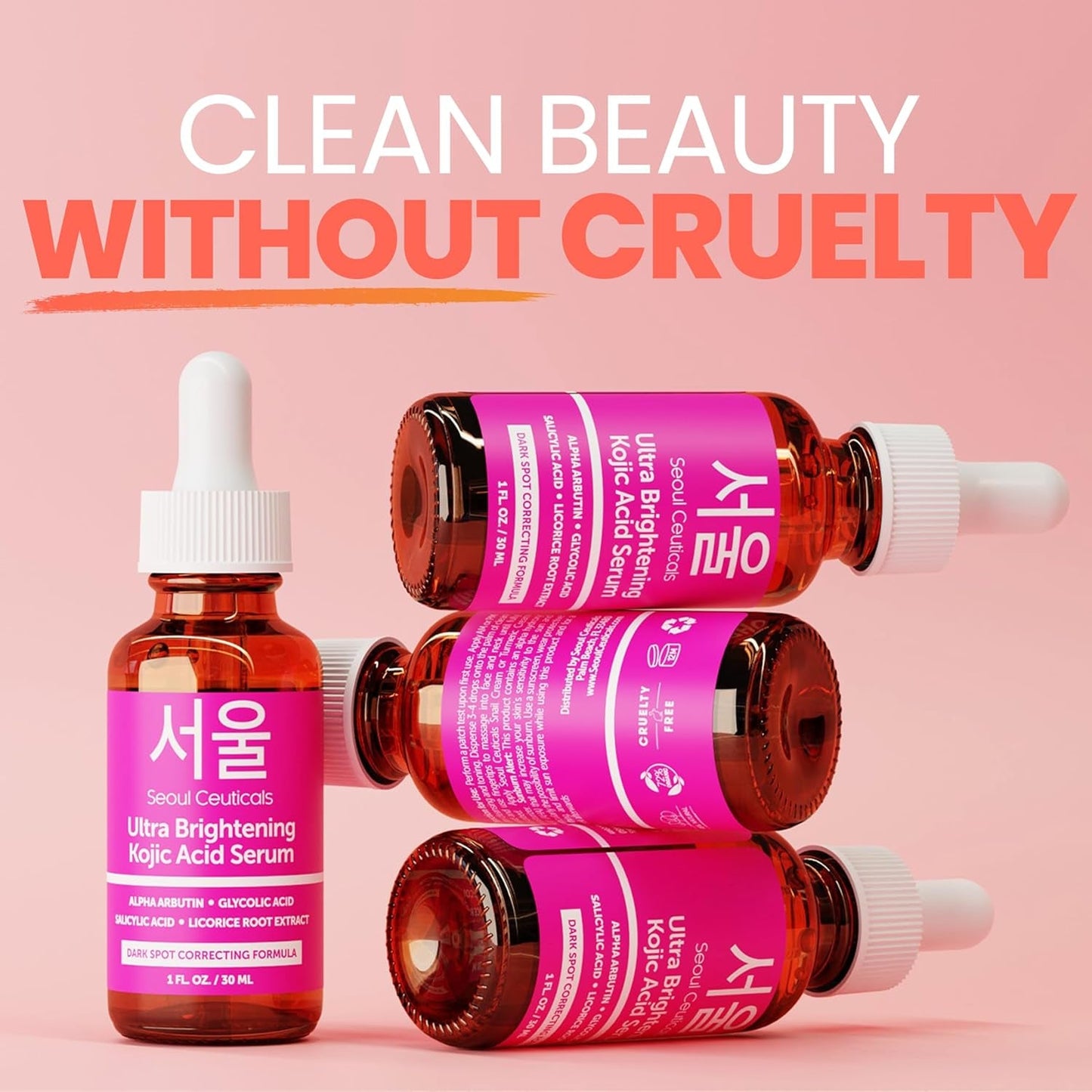 Natural Skin Brightening Serum with Kojic Acid
