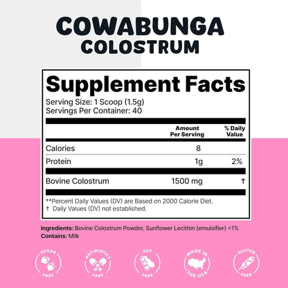Premium First Milking Colostrum Powder Supplement