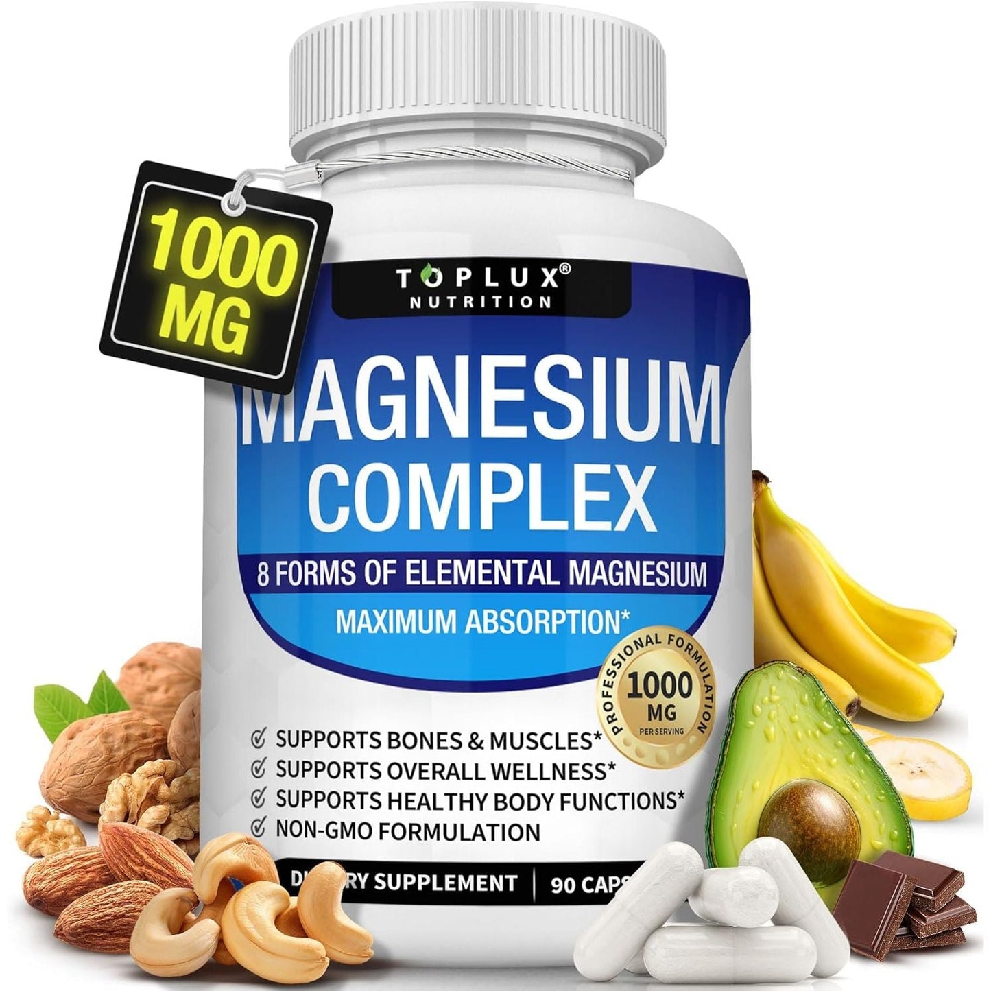 High Strength Magnesium Tablets for Energy and Fitness - Mycosmeticslondon