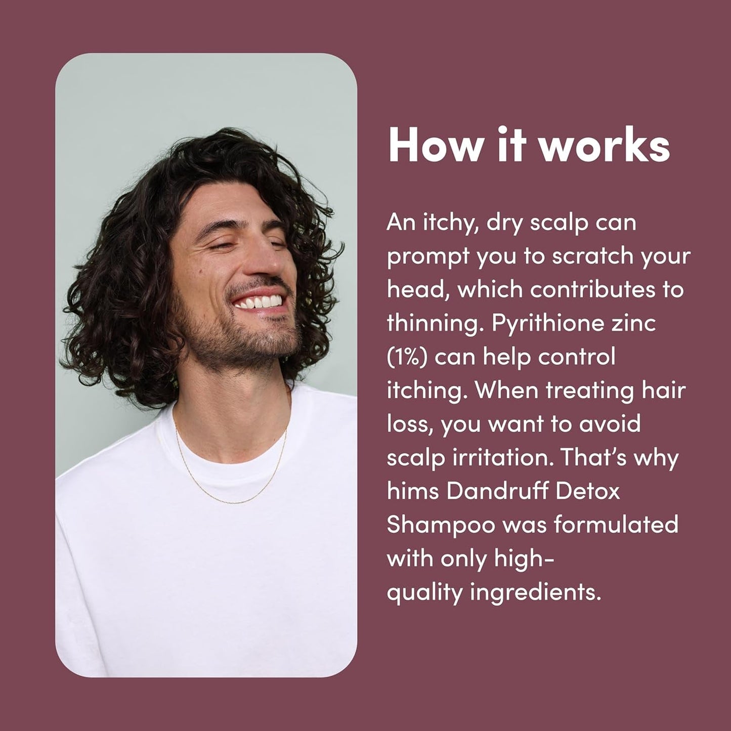 Gentle Dandruff Control Shampoo with Zinc & Argan Oil