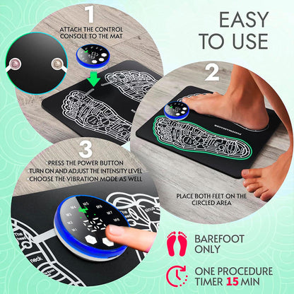 Electric Foot Massager Mat for Pain Relief & Relaxation