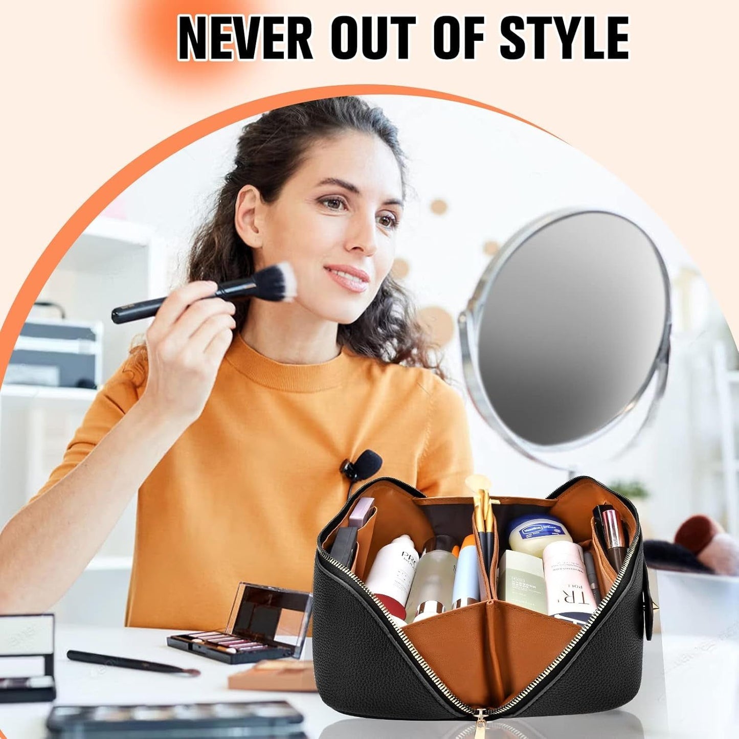 Travel Makeup Case - Black
