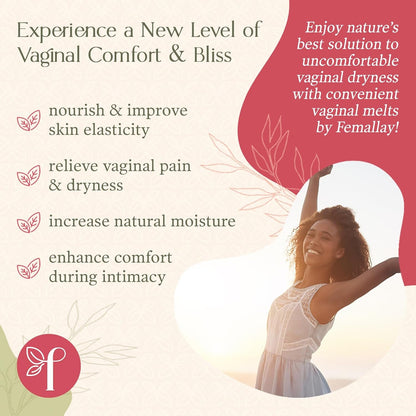 Natural Vaginal Moisturizer Suppositories - 14 Pack with Applicator