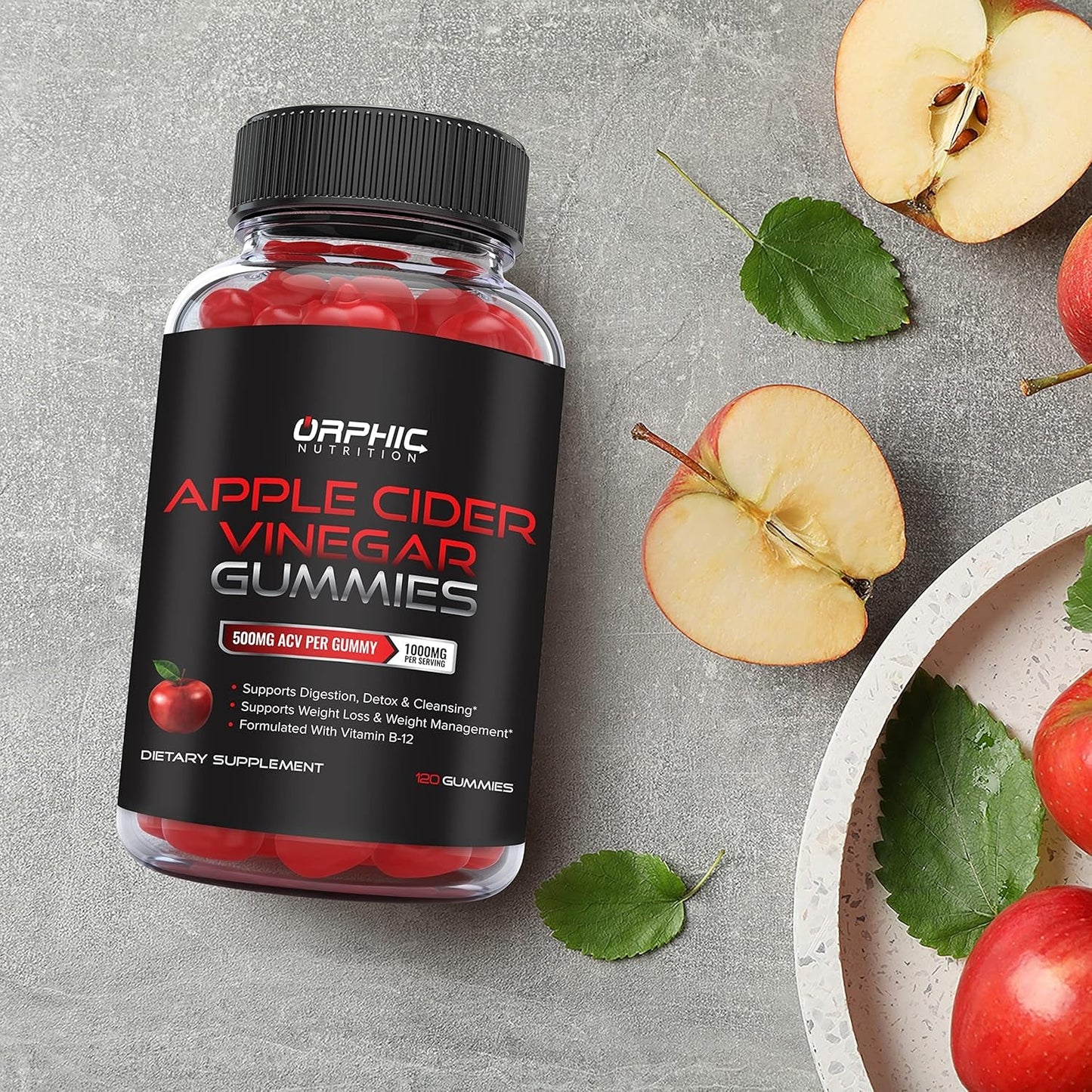 Natural Apple Cider Vinegar Gummies for Digestion Boost