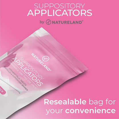 Gentle Vaginal Suppository Applicators - 40 Pack, Soft Tip