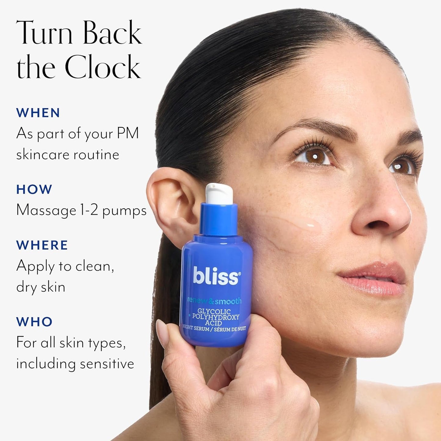 Glowing Skin Night Serum 30ml - Glycolic Acid Face Renewal
