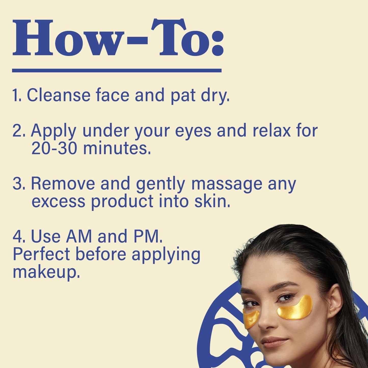 Gold Collagen Eye Masks - 30 Pack, Anti Aging Treatment