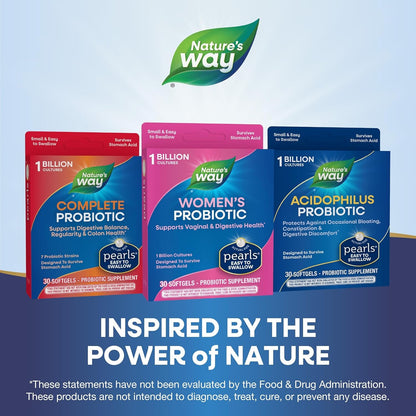 Probiotic Supplements for Women - 30 Softgels Digestive Health