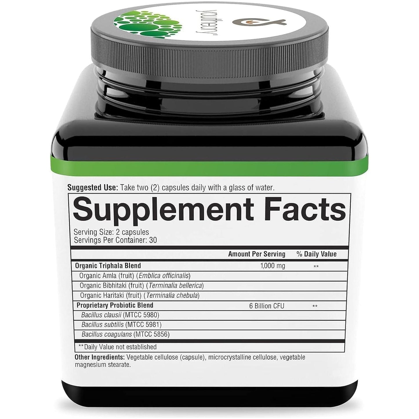 Probiotic Supplement - 60 Capsules, 6 Billion CFU for Gut Health