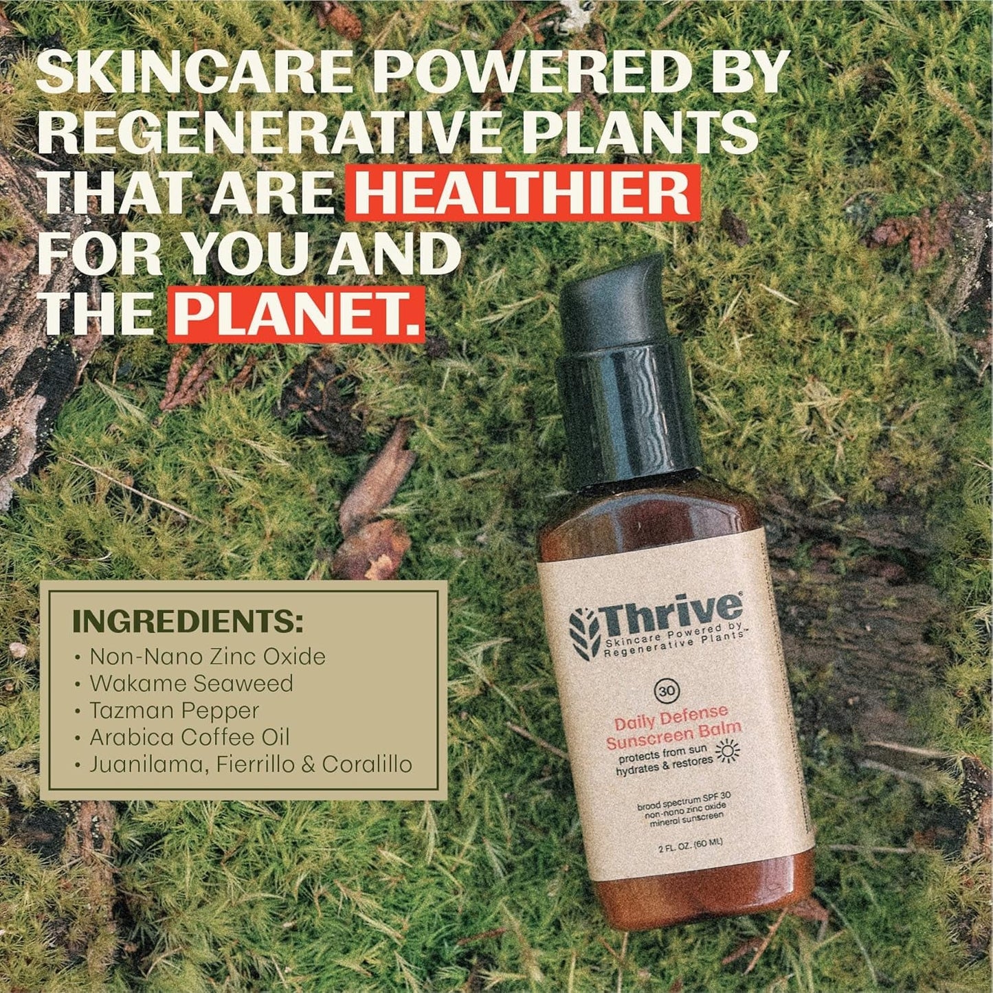 Natural Daily Sunscreen Cream SPF 30 with Antioxidants