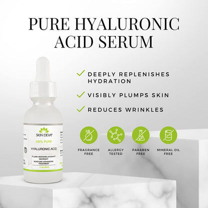 Natural Hyaluronic Acid Serum for Plump Skin