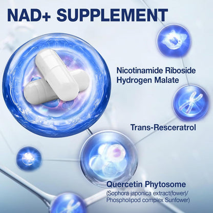 Premium Anti Aging NAD+ Supplement Capsules