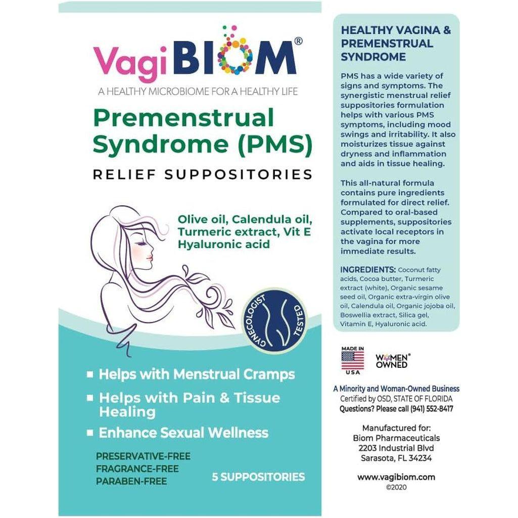Natural PMS Relief Suppositories for Menstrual Cramps