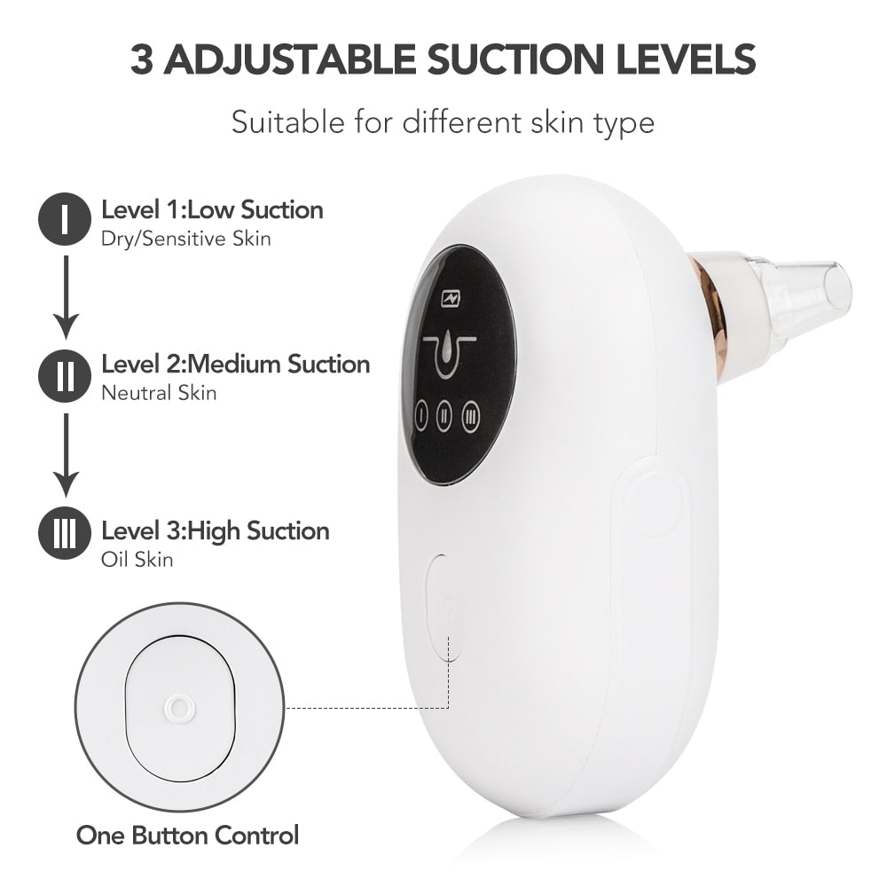 Pore Cleansing Vacuum & Exfoliating Skin Refresher Device