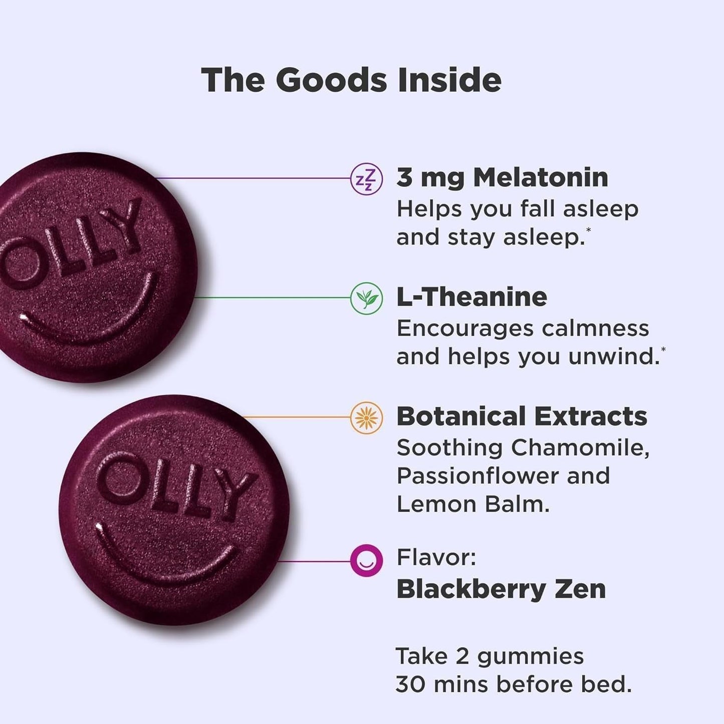 Calming Sleep Gummies with Melatonin and Herbs