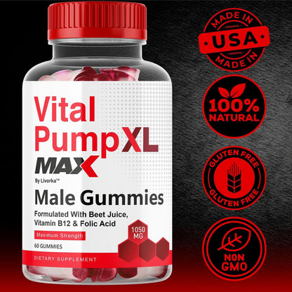 Men's Energy Boost Gummies - 60 Count