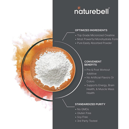 Pure Unflavored Creatine Powder Supplement