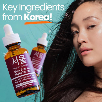 Anti-Aging Night Serum with Retinol and Snail Extract