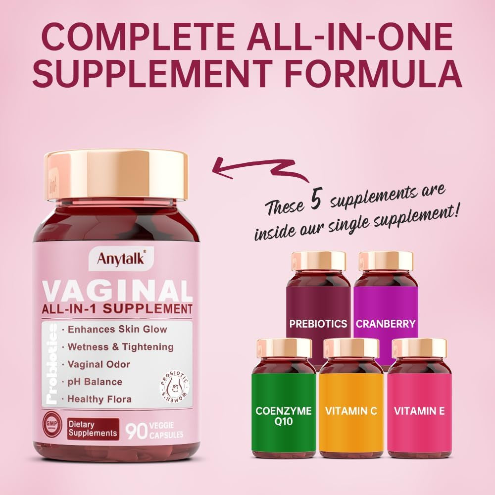 Natural Vaginal Health Supplement - 90 Capsules
