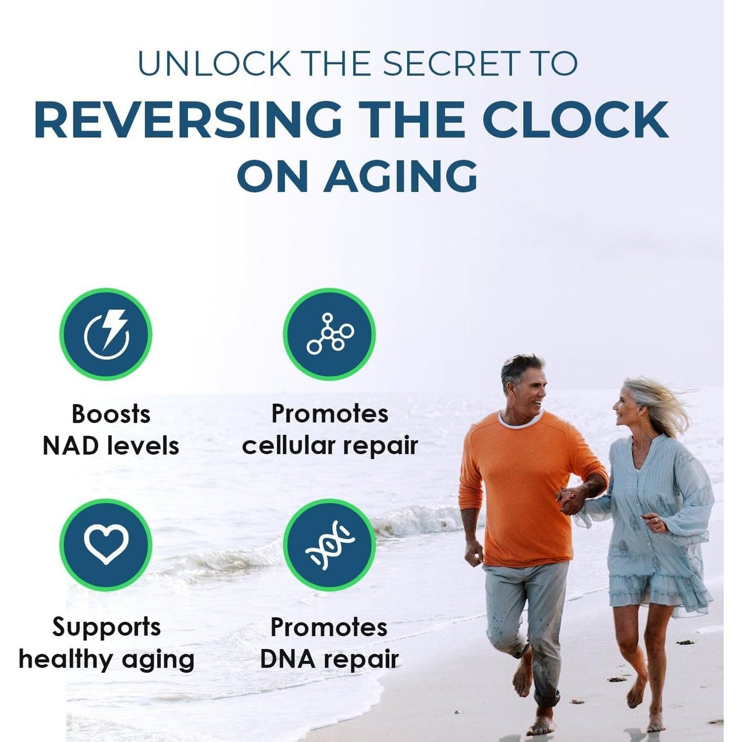 Premium NAD+ Supplement - 90 Capsules | Anti Aging Energy Booster