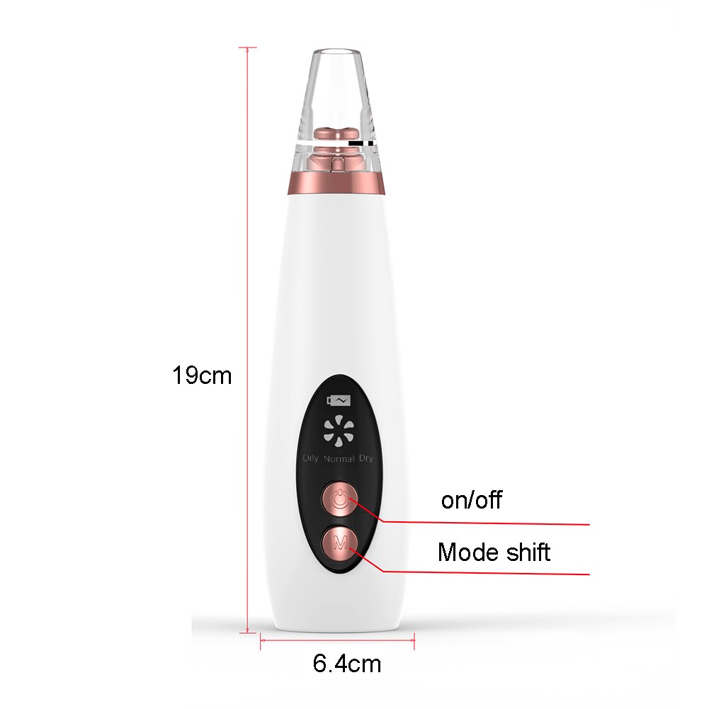 Portable Rechargeable Blackhead Vacuum Cleaner Tool