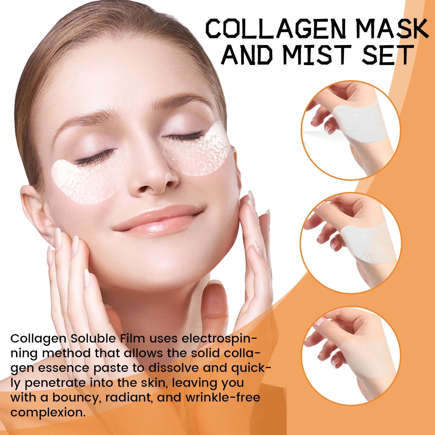 Rejuvenating Eye Mask and Serum Set - Anti Aging Skincare