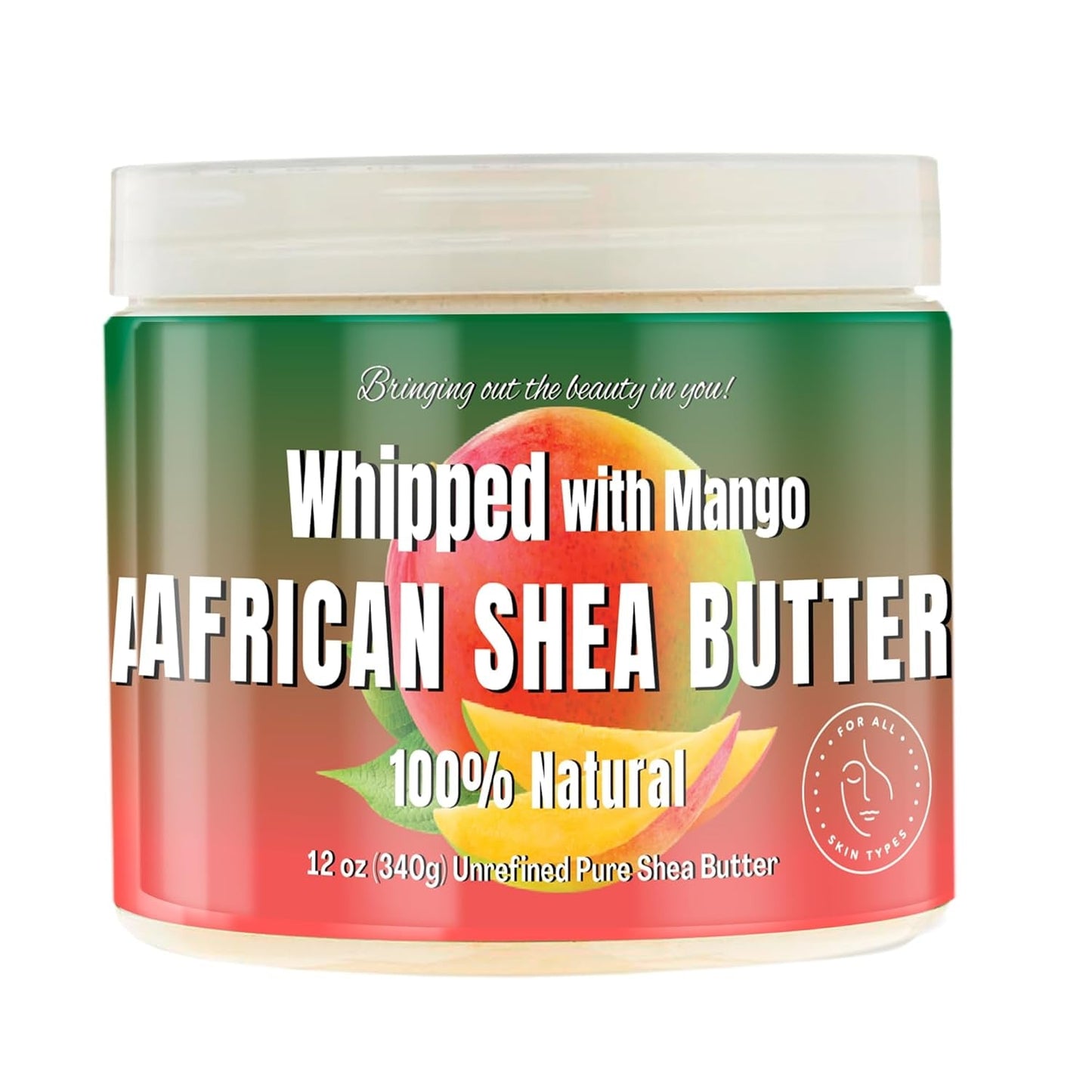 Nourishing Mango Shea Body Butter 340g - Rich Moisture - Mycosmeticslondon