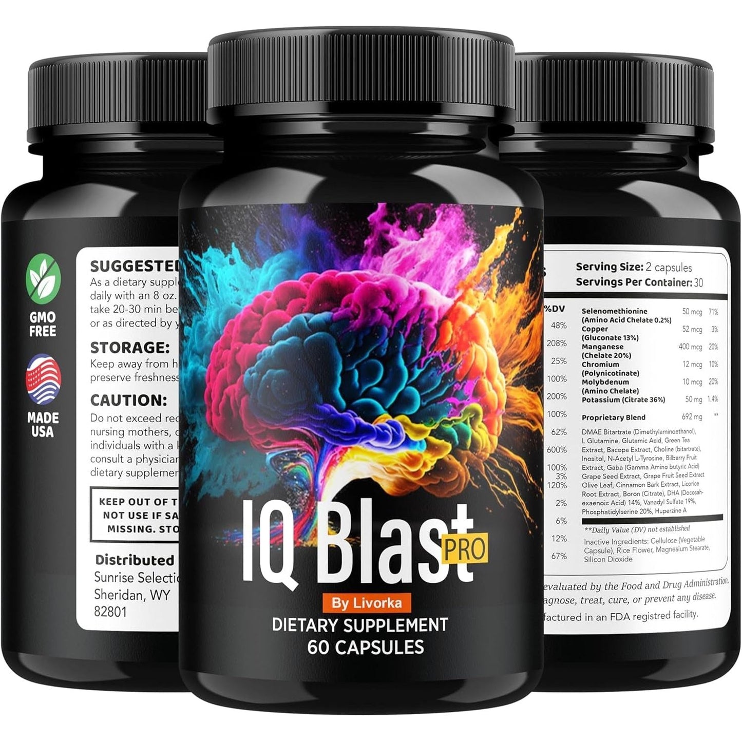 Brain Boost Supplement Pills - 2 Pack, 120 Count