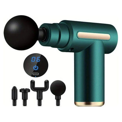 Compact Electric Massager Gun - Rechargeable Deep Tissue Massage Tool - Mycosmeticslondon