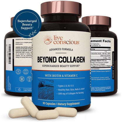 Natural Collagen Beauty Supplement for Skin, Hair, Nails - Mycosmeticslondon
